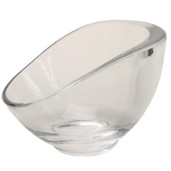 Stunning and Unique Free-Form Lucite Serving Bowl by Herb Ritts
