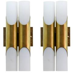 Pair of German Double Wall Lights