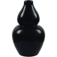 Carlo Scarpa Venini Murano Black Chinese Italian Art Glass Vase