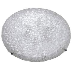 Large Bubble Glass Wall Ceiling Light Flush Mount by Hillebrand, Germany, 1960s 3