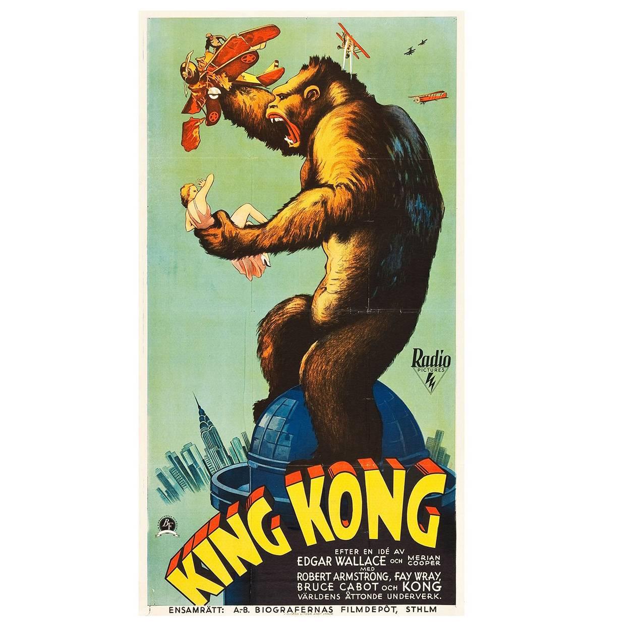 King Kong Original Textless Movie Poster Glossy Finish MOV462 Posters USA 