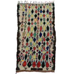 Mid-Century Modern Vintage Berber Moroccan Rug with Tribal Style, Azilal Rug 12