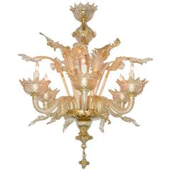 Radiant Venetian Glass Chandelier 11