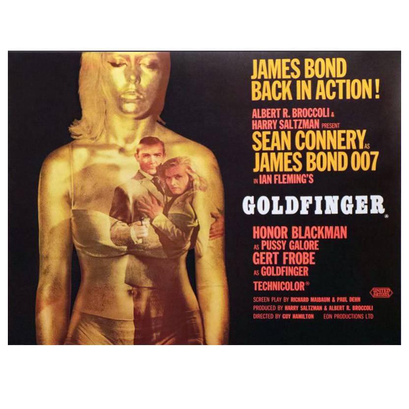 "Goldfinger" Film Poster, 1964 For Sale