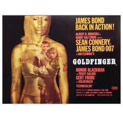 Retro "Goldfinger" Film Poster, 1964