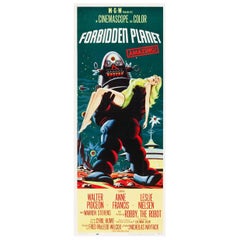 Vintage "Forbidden Planet" Film Poster, 1956