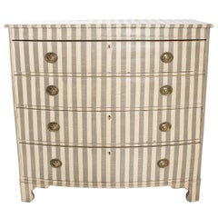 Striped Bow Front Chest