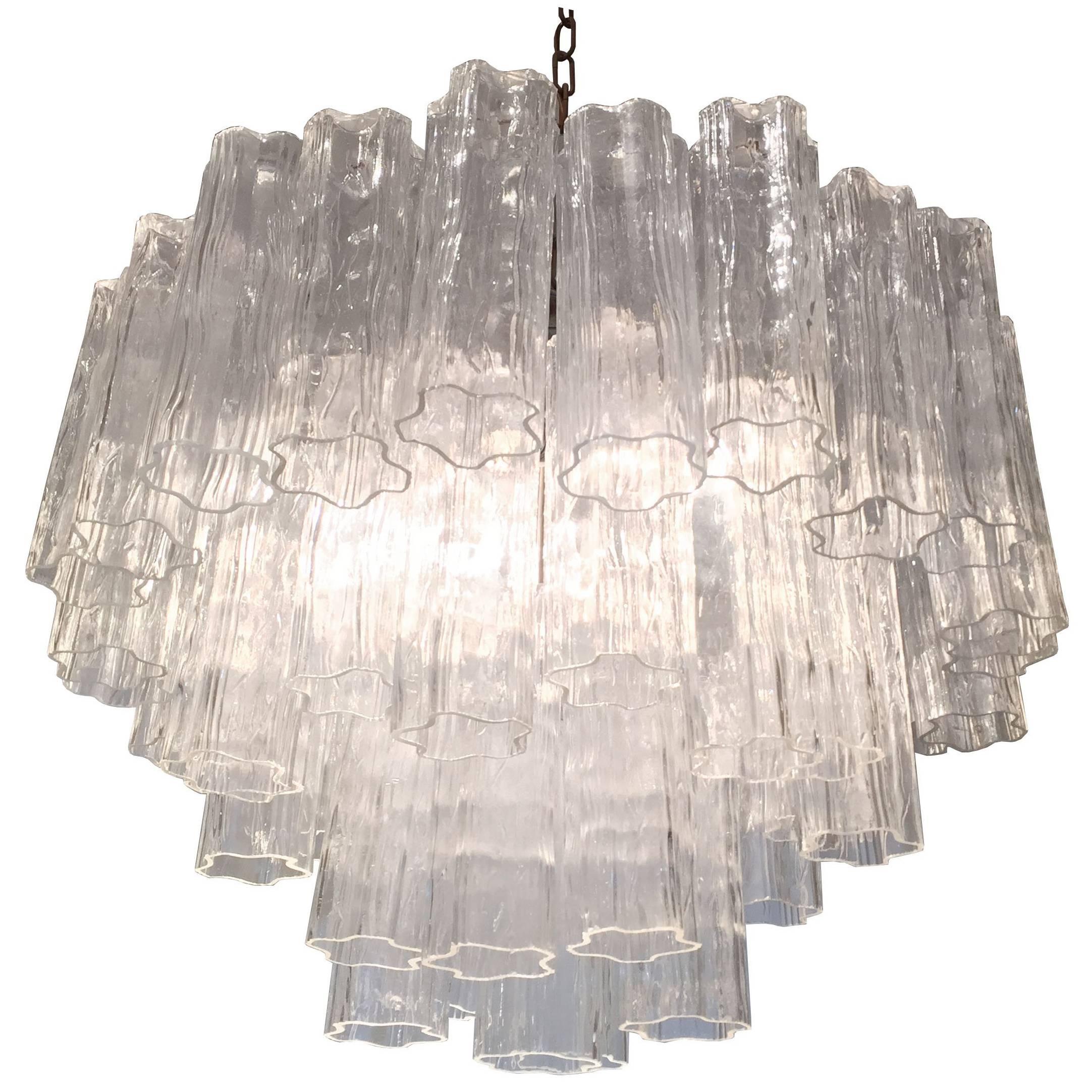 Three-Tier Murano Glass Chandelier