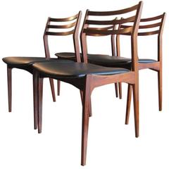 1960 Erikson Vestervig Rosewood Dining Chairs