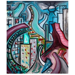 Painting "São Paulo" by Enzio Wenk, 2005