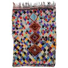 Azilal Vintage Berber Moroccan Rug with Boho Chic Tribal Style 10