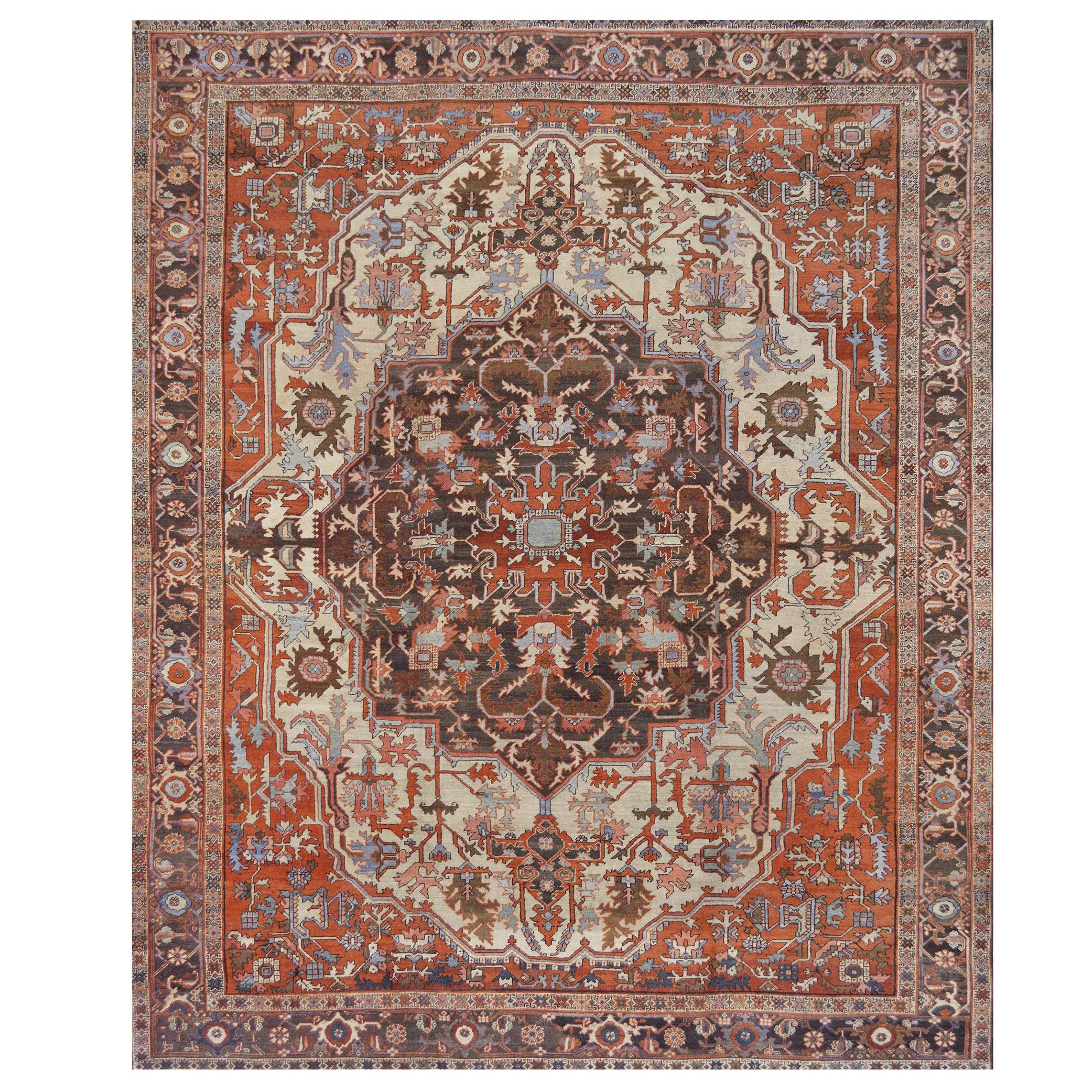 Late 19th Century Serapi Rug from North West Persia For Sale