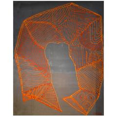 Large Extraordinary Abstract Painting by Christopher Shoemaker