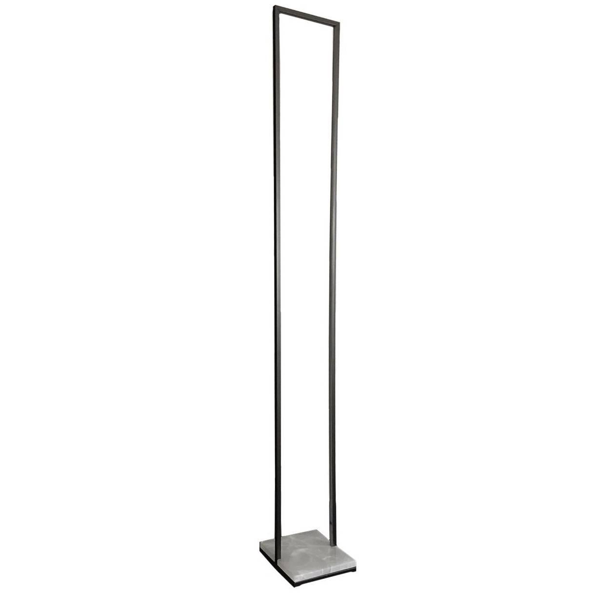 Contemporary 'Floorframe' Floor Lamp in Onyx and Iron