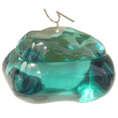 Unique Covered Bowl by Ghiro, Signed