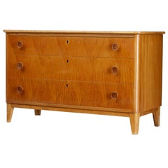 1950s Scandinavian Birch and Elm Chest of Drawers