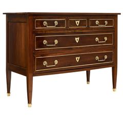 Directoire Style Walnut Antique French Chest