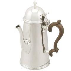 Antique Edwardian Sterling Silver Coffee Pot