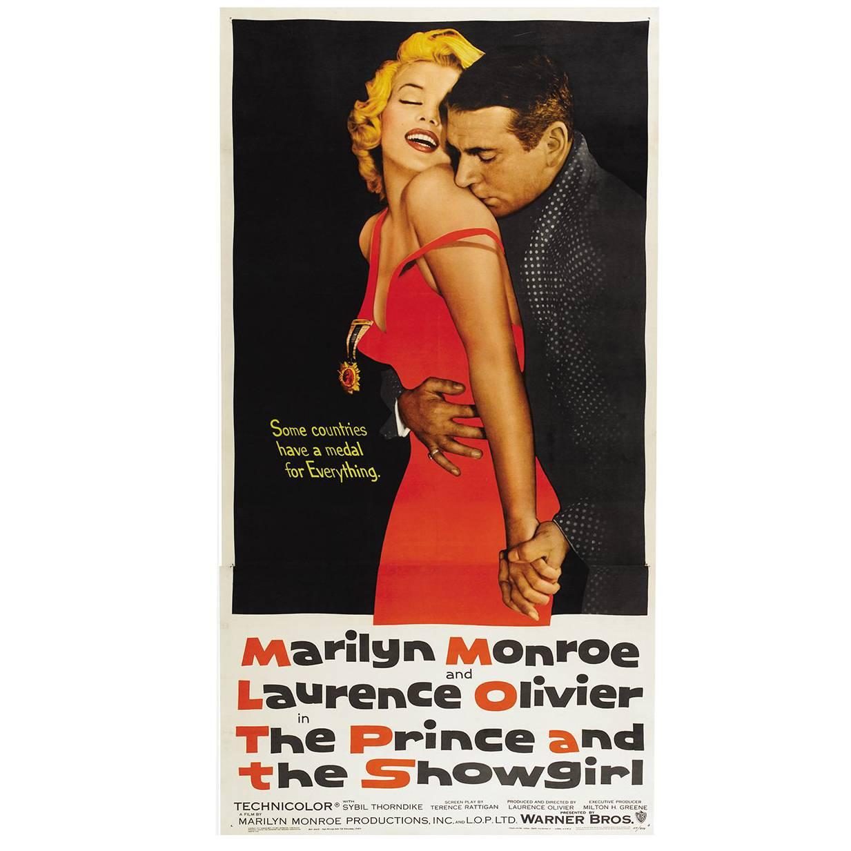 "The Prince And The Showgirl" Film Poster, 1957 For Sale