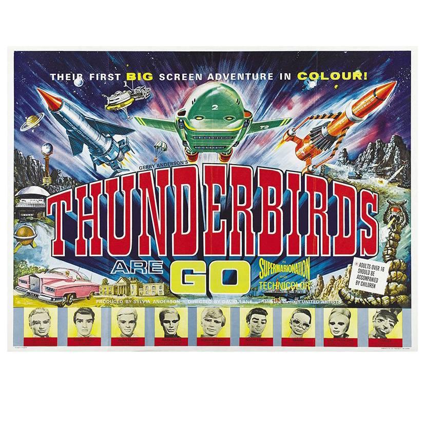 "Thunderbirds Are Go" Film Poster, 1966
