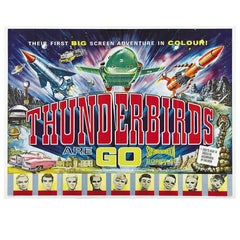 Vintage "Thunderbirds Are Go" Film Poster, 1966