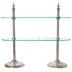French Vintage Two-Tiered Display Stand