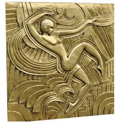 Art Deco 'Folies Bergeres' Wall Plaque