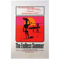 Vintage "The Endless Summer" Film Poster, 1966