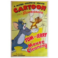 Vintage "Tom And Jerry" Film Poster, 1948