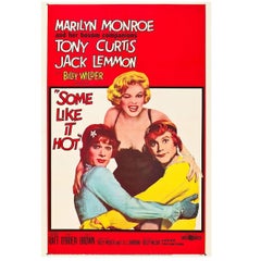 Vintage "Some Like It Hot" Film Poster, 1959