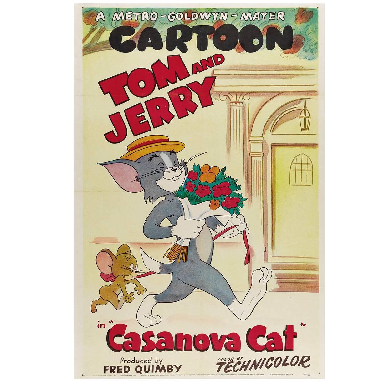 "Casanova Cat" Film Poster, 1951 For Sale