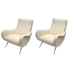 Italian Zanuso Style Chairs