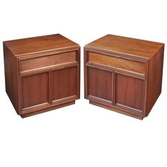 Pair of John Keal for Brown Saltman Nightstands/End Tables