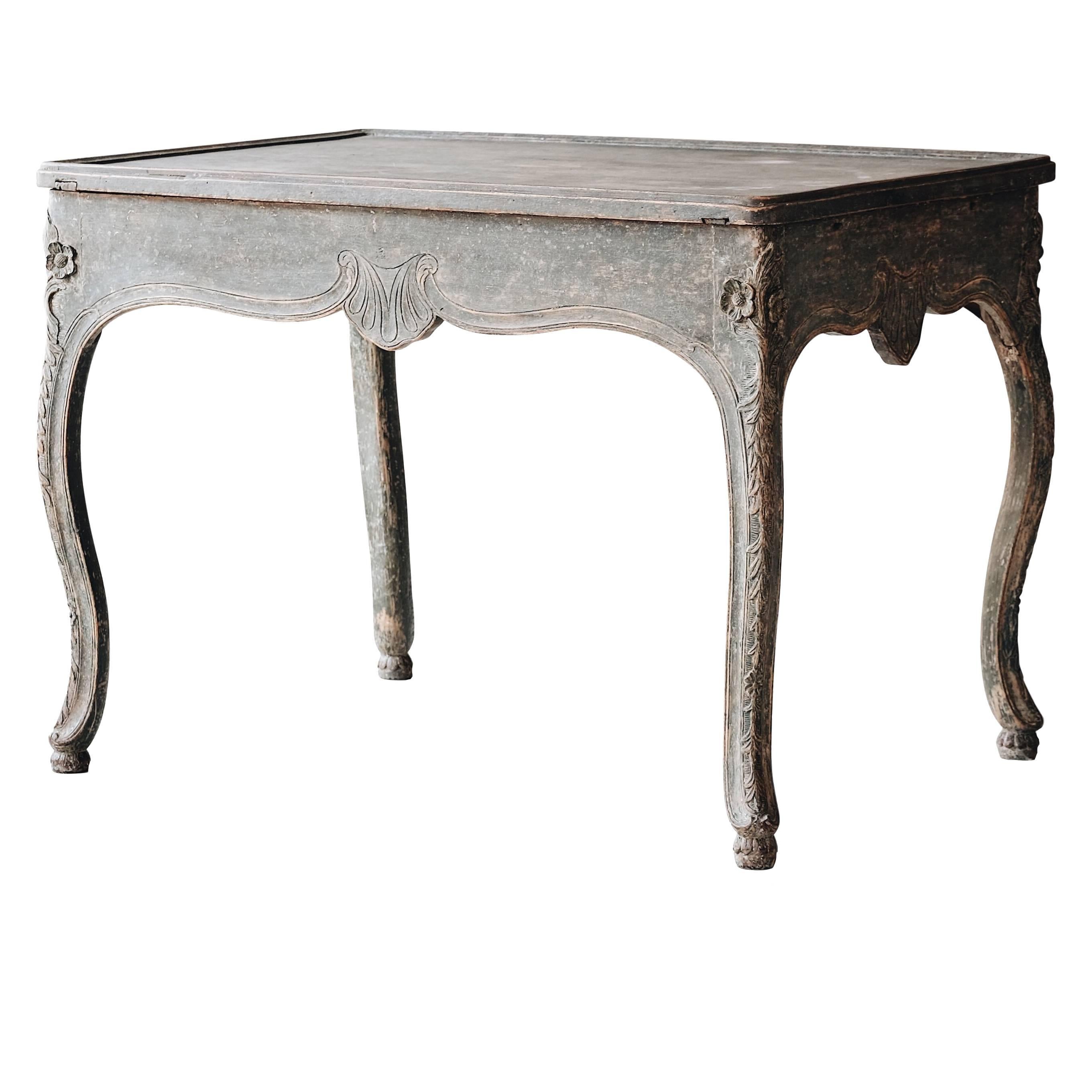 18th Century Norwegian Rococo Tray Table