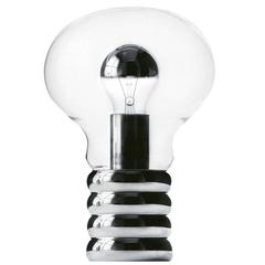 Ingo Maurer Bulb Table Lamp in Polished Chrome and Handblown Murano Glass