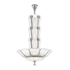 Lustre en cristal Lalique Gingko