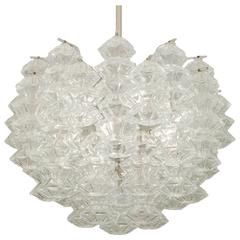 Rare Kalmar Pagoda Chandelier in Chrome 1