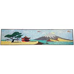 Large Mid-Century Mosaic Art of Mt. Fuji, Japan