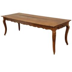 19th Century Country French Cherry Farm Table