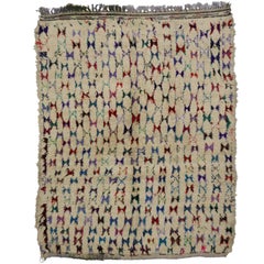Retro Berber Moroccan Azilal Rug with Post-Modern Memphis Style