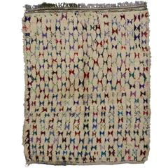 Vintage Berber Moroccan Rug with Abstract Tribal Design 8