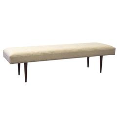 Vintage Milo Baughman Tufted Bench