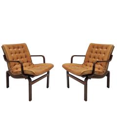 Danish Bentwood Leather Chairs