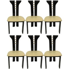 Set of Six Dining Chairs by Pierre Cardin