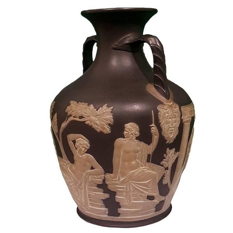 Late 19th Century Portland Vase Reproduction by Wedgwood, England For