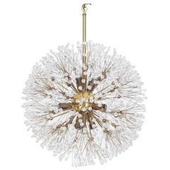 Vintage Brass "Snowball" Sputnik Chandelier