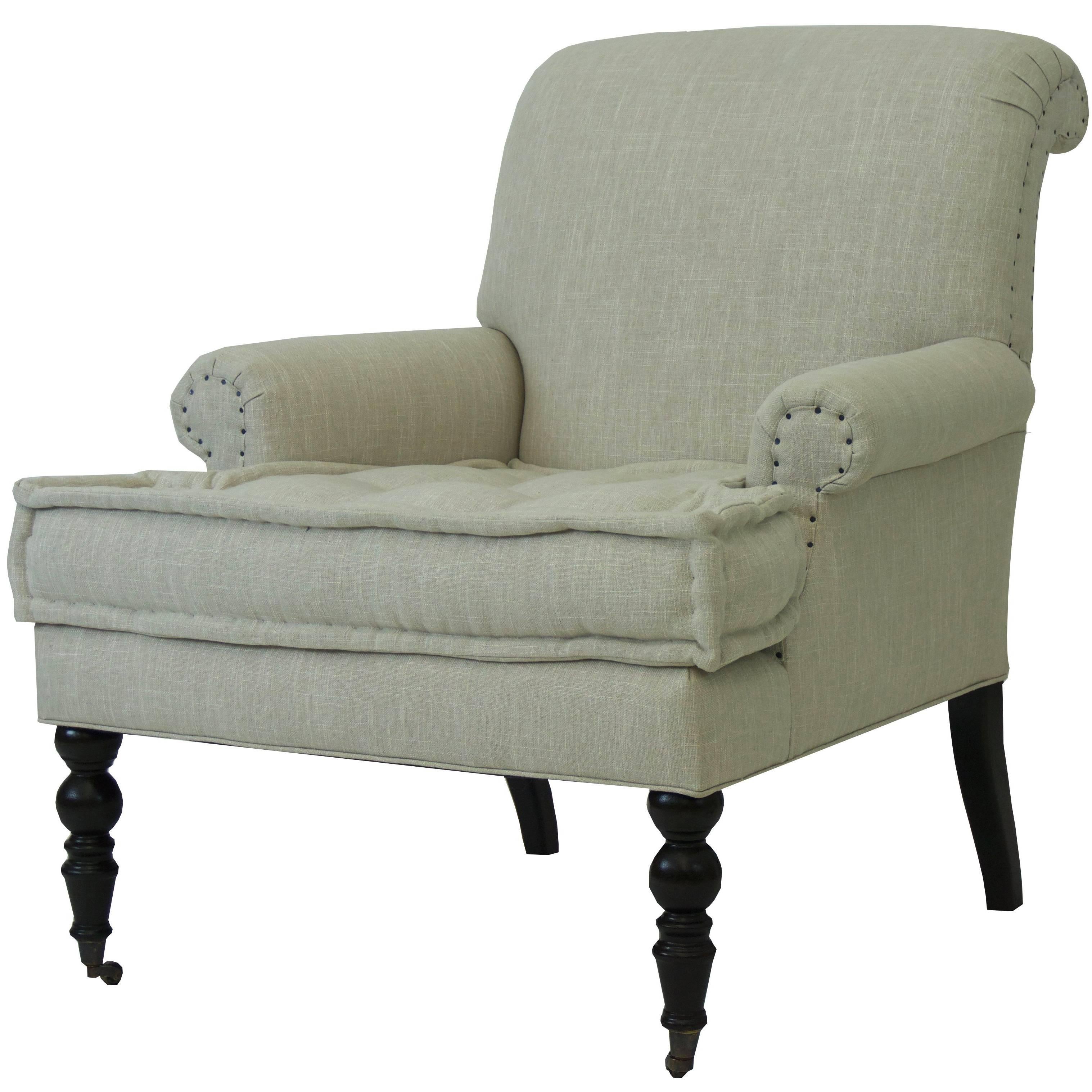 Rollback Office Chair with Tufted Cushion and Casters
