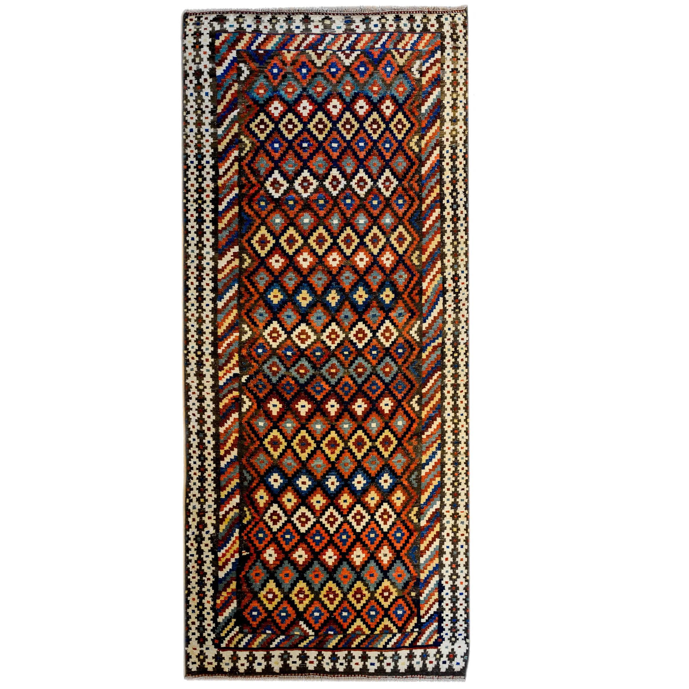 Wonderful Early 20th Century Shahsavan Kilim Runner