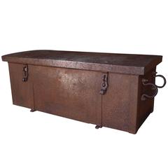 French Trunk Made of Wood and Iron 12