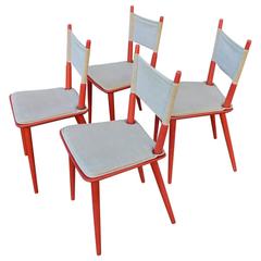 Four Midcentury Jørgen Bækmark Dinning Chairs 10